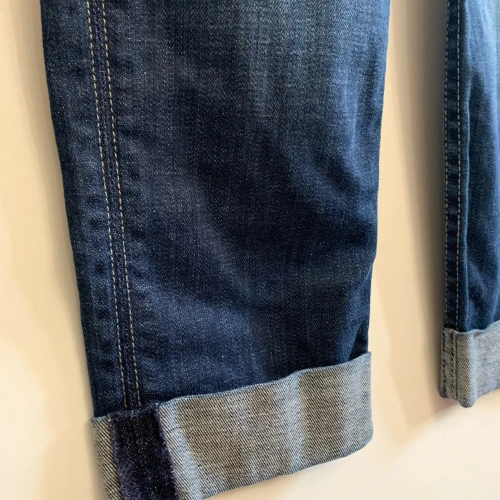 HUDSON Cropped Cuffed Jeans Union Jack Hudson Label Blue Women’s Size 30